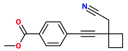(image for) MC085476 4-(1-Cyanomethyl-cyclobutylethynyl)-benzoic acid methyl ester
